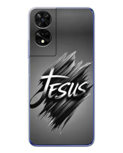 Чехол для TCL 505 с картинкой «Надпись Jesus Graffiti» Чехол для TCL 505 с картинкой «Надпись Jesus Graffiti»