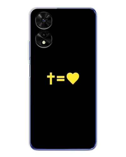 Чехол для TCL 505 с картинкой «Сердце и Крест» Чехол для TCL 505 с картинкой «Сердце и Крест»