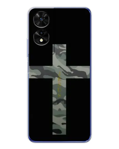Чехол для TCL 505 с картинкой «Милитари Крест» Чехол для TCL 505 с картинкой «Милитари Крест»