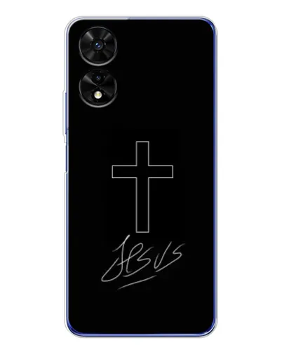 Чехол для TCL 505 с картинкой «Графический крест Jesus» Чехол для TCL 505 с картинкой «Графический крест Jesus»