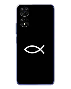 Чехол для TCL 505 с картинкой «Символ рыбы Jesus»