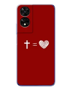 Чехол для TCL 505 с картинкой «Уравнение любви»