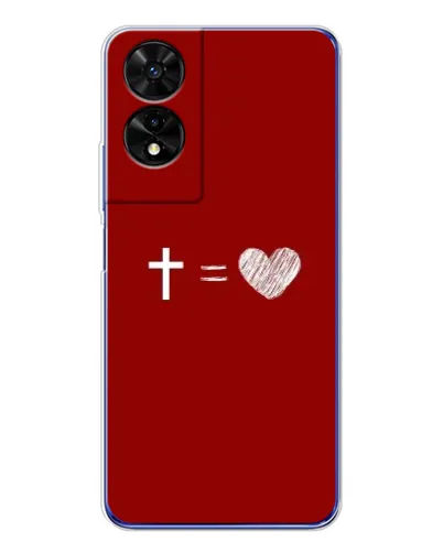 Чехол для TCL 505 с картинкой «Уравнение любви» Чехол для TCL 505 с картинкой «Уравнение любви»