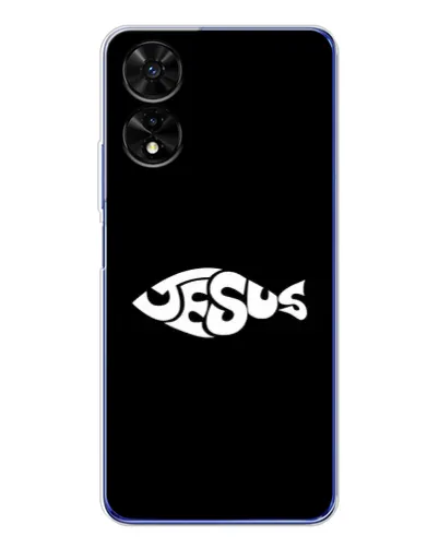 Чехол для TCL 505 с картинкой «Рыба Jesus» Чехол для TCL 505 с картинкой «Рыба Jesus»