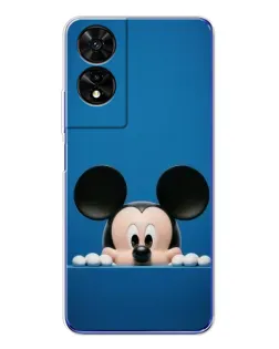 Чехол для TCL 505 с картинкой «Микки выглядывает» Чехол для TCL 505 с картинкой «Микки выглядывает»