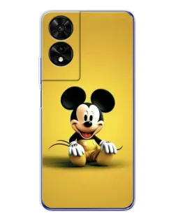 Чехол для TCL 505 с картинкой «Микки на желтом»