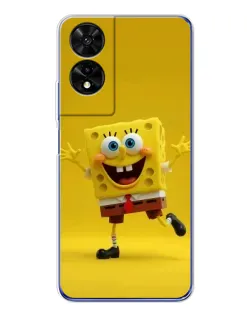 Чехол для TCL 505 с картинкой «Позитивный Губка Боб»