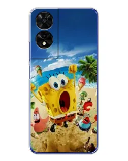 Чехол для TCL 505 с картинкой «Развлечения на пляже»
