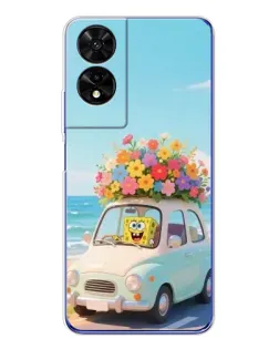 Чехол для TCL 505 с картинкой «Автомобильное путешествие»