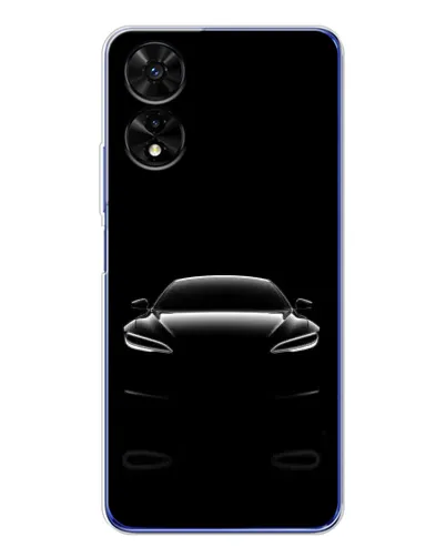Чехол для TCL 505 с картинкой «Силуэт Tesla Night»