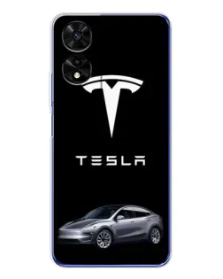 Чехол для TCL 505 с картинкой «Tesla Model Y»