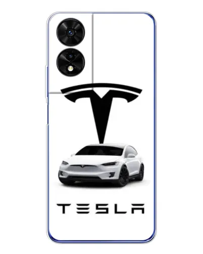 Чехол для TCL 505 с картинкой «Tesla White Style»
