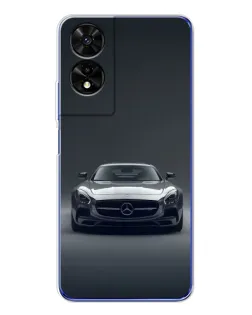 Чохол для TCL 505 з картинкою «Mercedes на чорному»