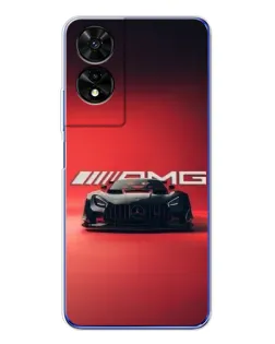 Чохол для TCL 505 з картинкою «Mercedes AMG — червона лінія»