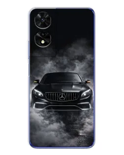 Чохол для TCL 505 з картинкою «Mercedes у диму»