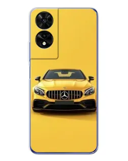 Чохол для TCL 505 з картинкою «Жовтий Mercedes GT»
