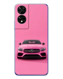 Чехол для TCL 505 с картинкой «Розовый Mercedes AMG»