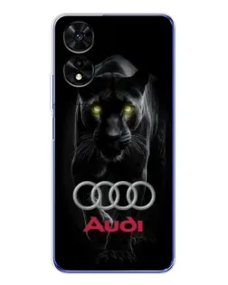 Чохол для TCL 505 з картинкою «Пантера та Audi»