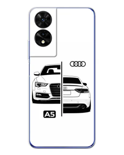 Чохол для TCL 505 з картинкою «Audi — контрастний дизайн» Чохол для TCL 505 з картинкою «Audi — контрастний дизайн»