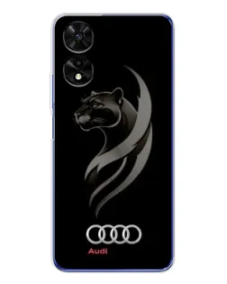 Чохол для TCL 505 з картинкою «Графіка — пантера та Audi»