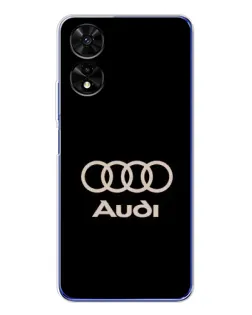 Чохол для TCL 505 з картинкою «Audi — золотий логотип»