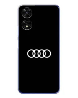 Чохол для TCL 505 з картинкою «Audi White Logo»