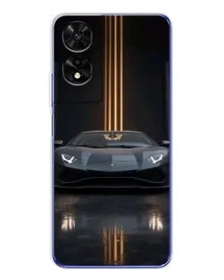 Чохол для TCL 505 з картинкою «Lamborghini золоті лінії» Чохол для TCL 505 з картинкою «Lamborghini золоті лінії»