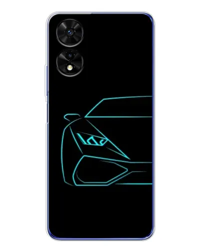 Чохол для TCL 505 з картинкою «Блакитний силует Lamborghini» Чохол для TCL 505 з картинкою «Блакитний силует Lamborghini»