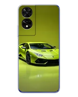 Чохол для TCL 505 з картинкою «Салатовий Lamborghini Huracan»