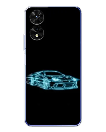 Чохол для TCL 505 з картинкою «Неоновий контур Lamborghini» Чохол для TCL 505 з картинкою «Неоновий контур Lamborghini»