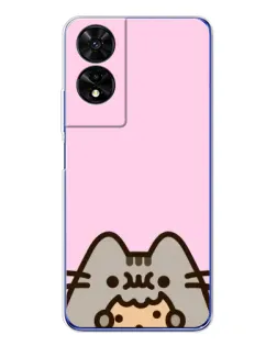 Чехол для TCL 505 с картинкой «Pusheen и печенье» Чехол для TCL 505 с картинкой «Pusheen и печенье»