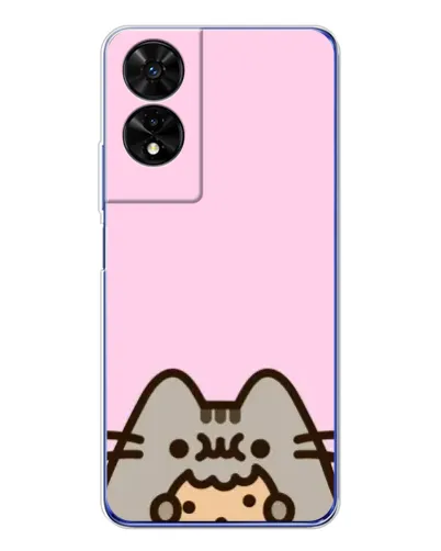 Чехол для TCL 505 с картинкой «Pusheen и печенье»