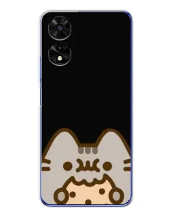 Чехол для TCL 505 с картинкой «Пушин на черном»