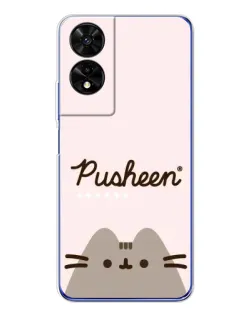 Чехол для TCL 505 с картинкой «Pusheen логотип»