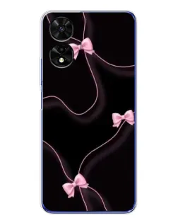 Чехол для TCL 505 с картинкой «Розовые ленты»