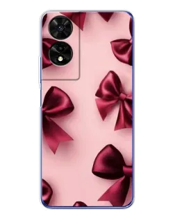 Чехол для TCL 505 с картинкой «Бордовый атлас»