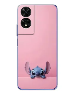 Чехол для TCL 505 с картинкой «Stitch выглядывает»