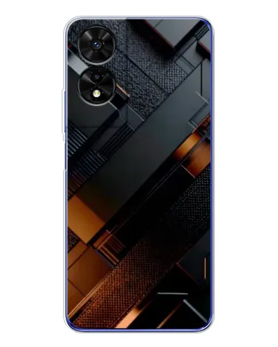 Чохол для TCL 505 з картинкою «Чорні геометричні блоки» Чохол для TCL 505 з картинкою «Чорні геометричні блоки»