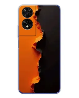 Чохол для TCL 505 з картинкою «Помаранчевий розлом»