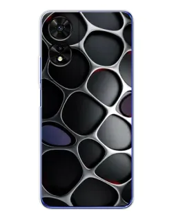 Чохол для TCL 505 з картинкою «Об'ємна темна решітка»