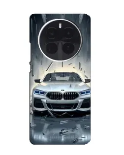 Чохол для TCL 60 Ultra NxtPaper з картинкою «BMW у світлі фар»