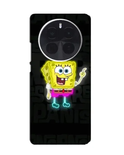 Чохол для TCL 60 Ultra NxtPaper з картинкою «Неоновий Губка Боб»
