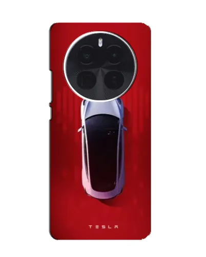 Чехол для TCL 60 Ultra NxtPaper с картинкой «Tesla Top View»
