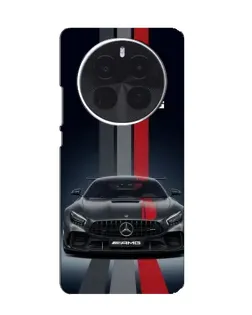 Чохол для TCL 60 Ultra NxtPaper з картинкою «Mercedes — білий карбон»