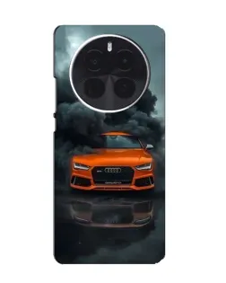 Чохол для TCL 60 Ultra NxtPaper з картинкою «Audi у хмарах диму»
