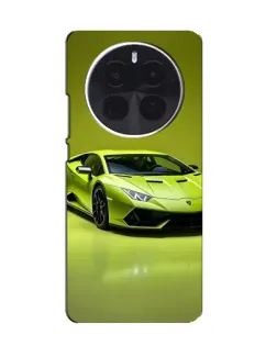 Чехол для TCL 60 Ultra NxtPaper с картинкой «Салатовый Lamborghini Huracan»