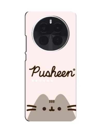 Чохол для TCL 60 Ultra NxtPaper з картинкою «Pusheen логотип»