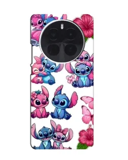Чохол для TCL 60 Ultra NxtPaper з картинкою «Стікери Stitch та Angel»