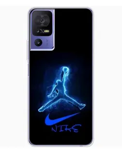 Чохол для TCL 605 з картинкою «Jordan Neon Blue»