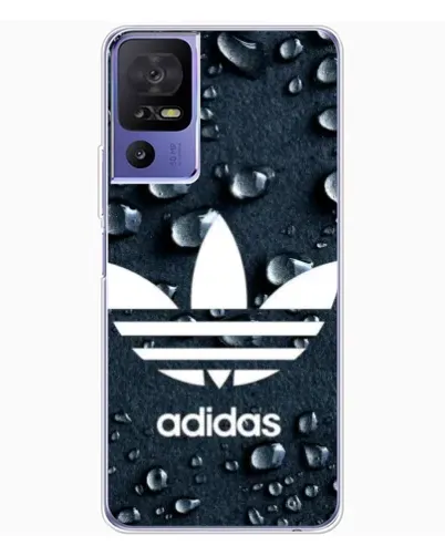 Чохол для TCL 605 з картинкою «Adidas Trefoil Blue»